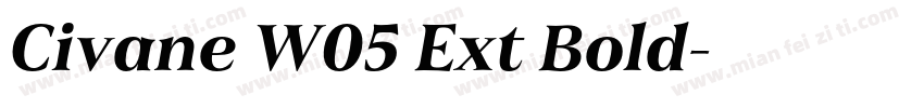 Civane W05 Ext Bold字体转换